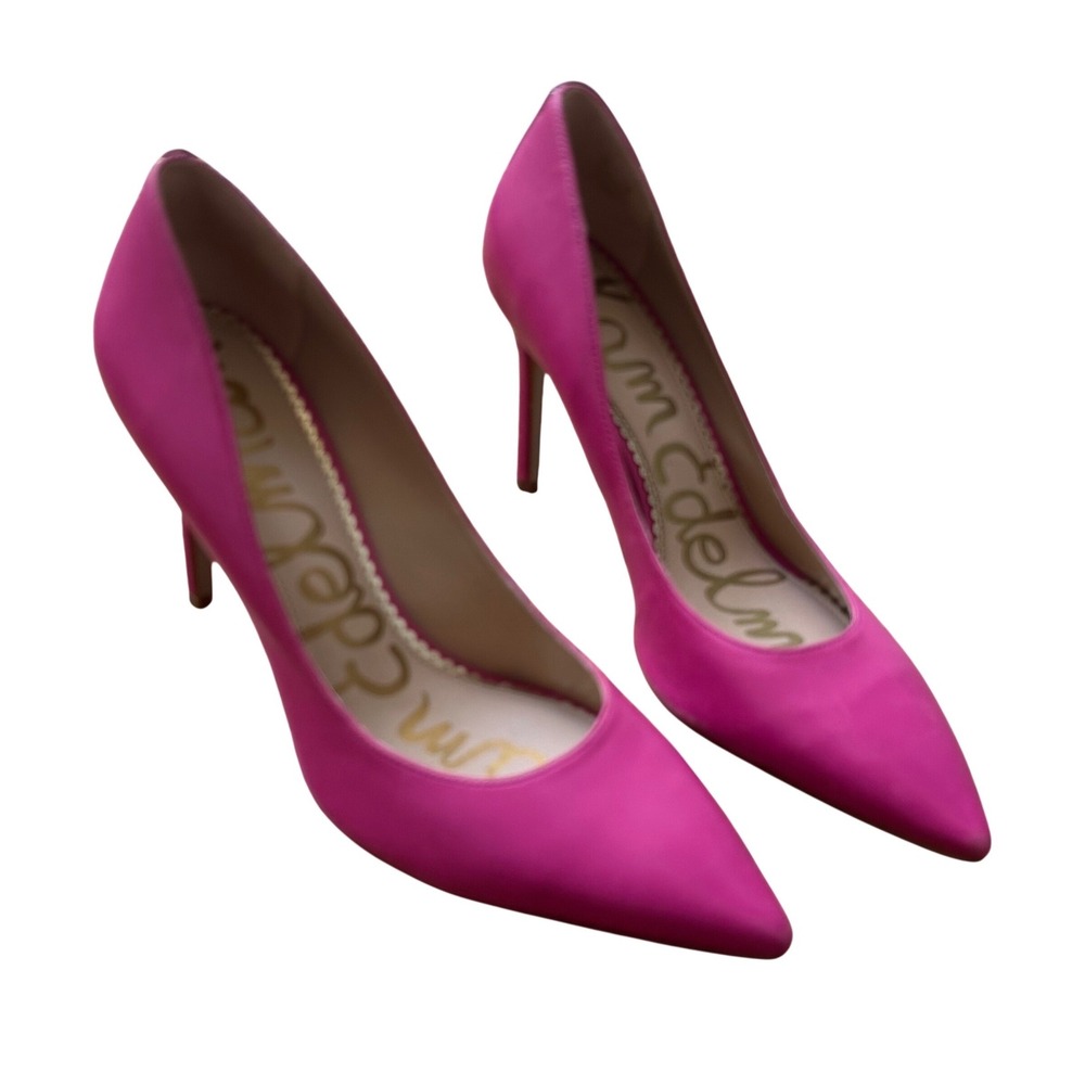 Sam Edelman Hazel Pointed Toe Stiletto Pump Pink Leather 9M